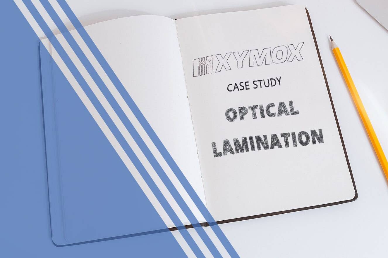 Xymox case study graphic pertaining to Optical Lamination