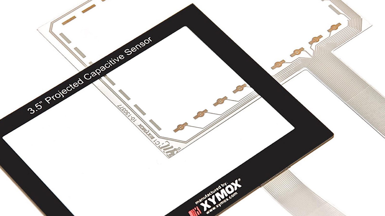 a sample of Xymox capacitive touch materials